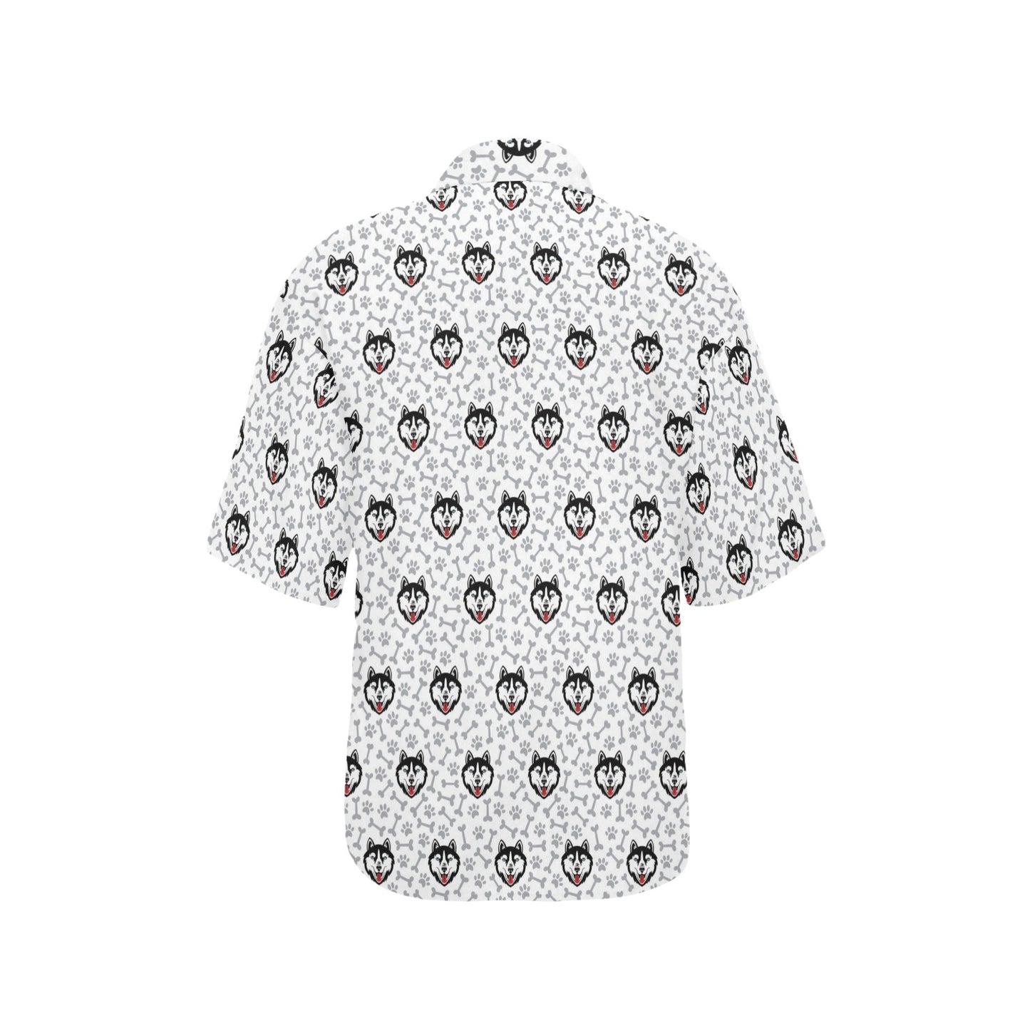Siberian Huskies Print Design LKS305 Women's Hawaiian Shirt