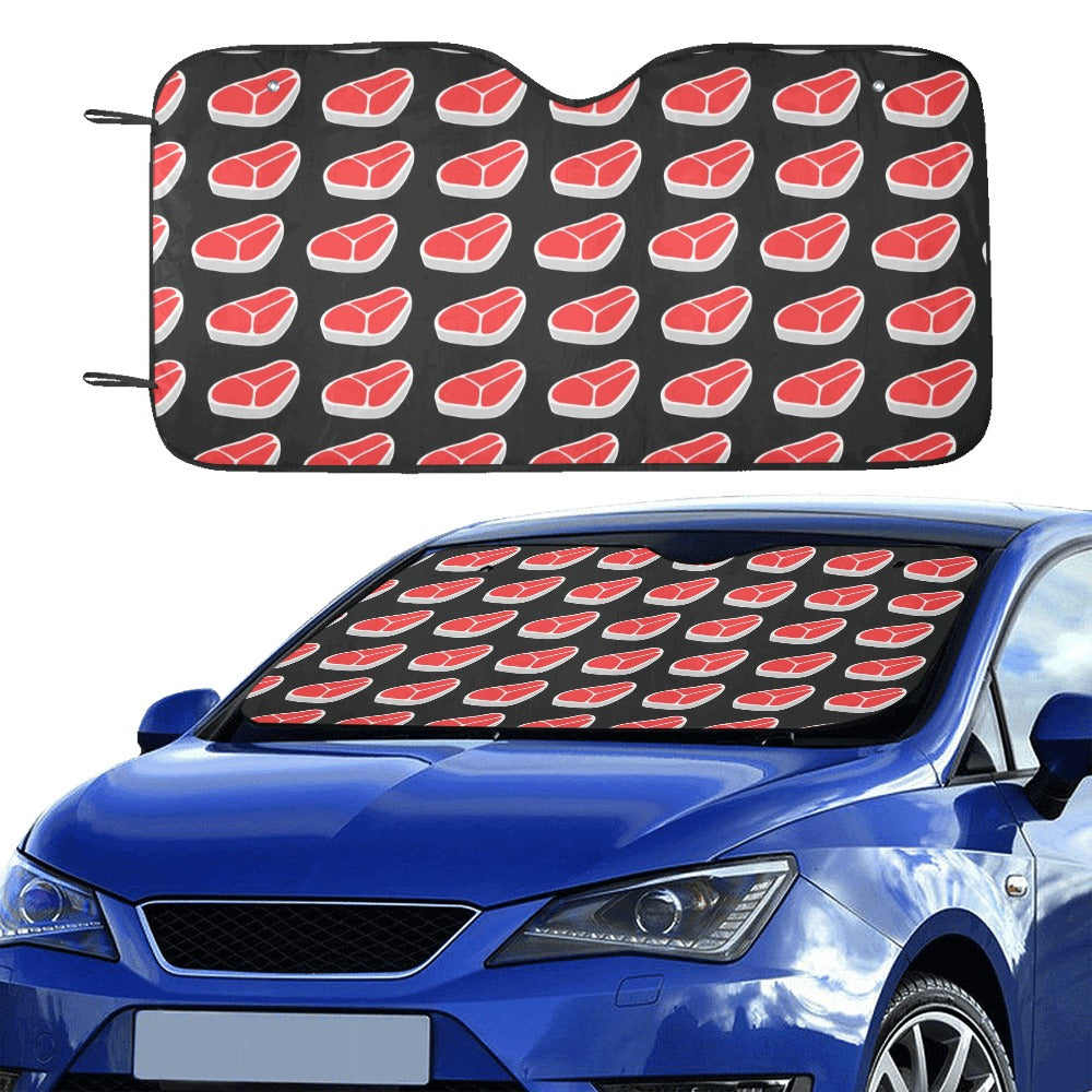 Steak Print Design LKS303 Car front Windshield Sun Shade