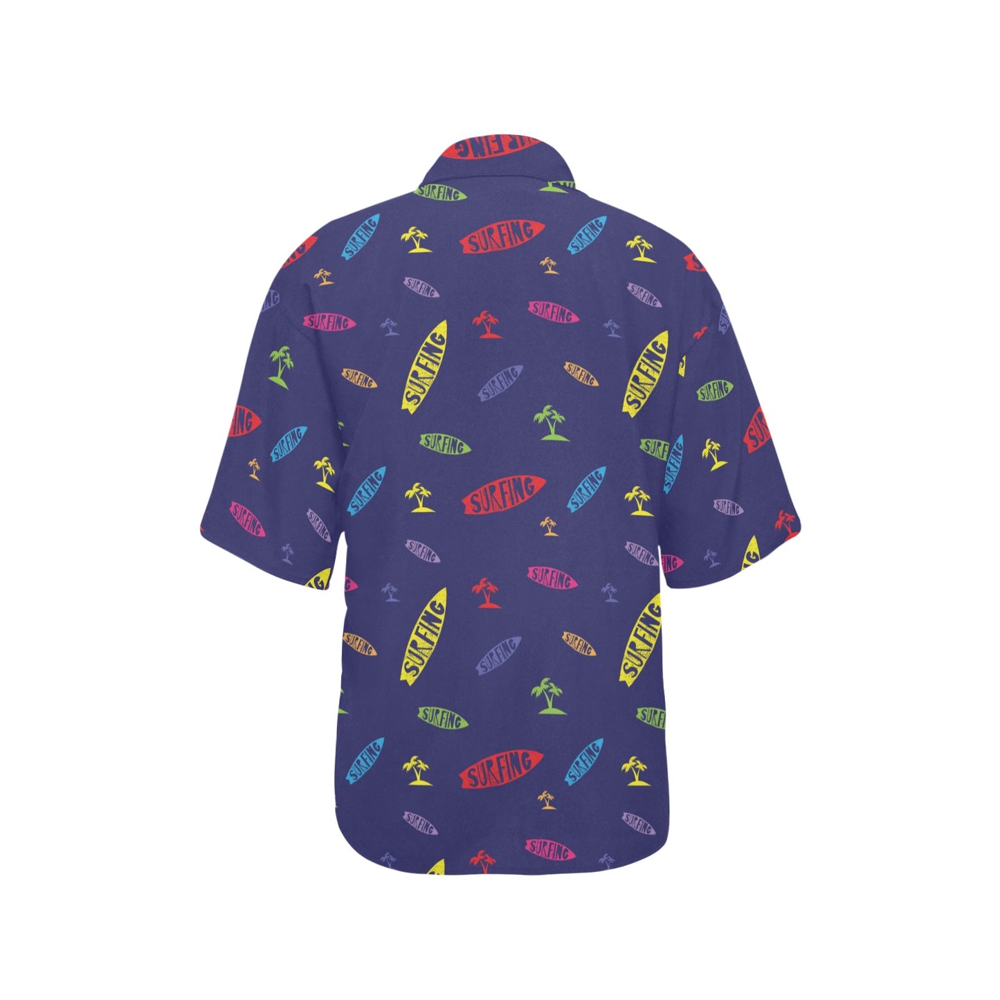 Surfboard Print Design LKS305 Women's Hawaiian Shirt