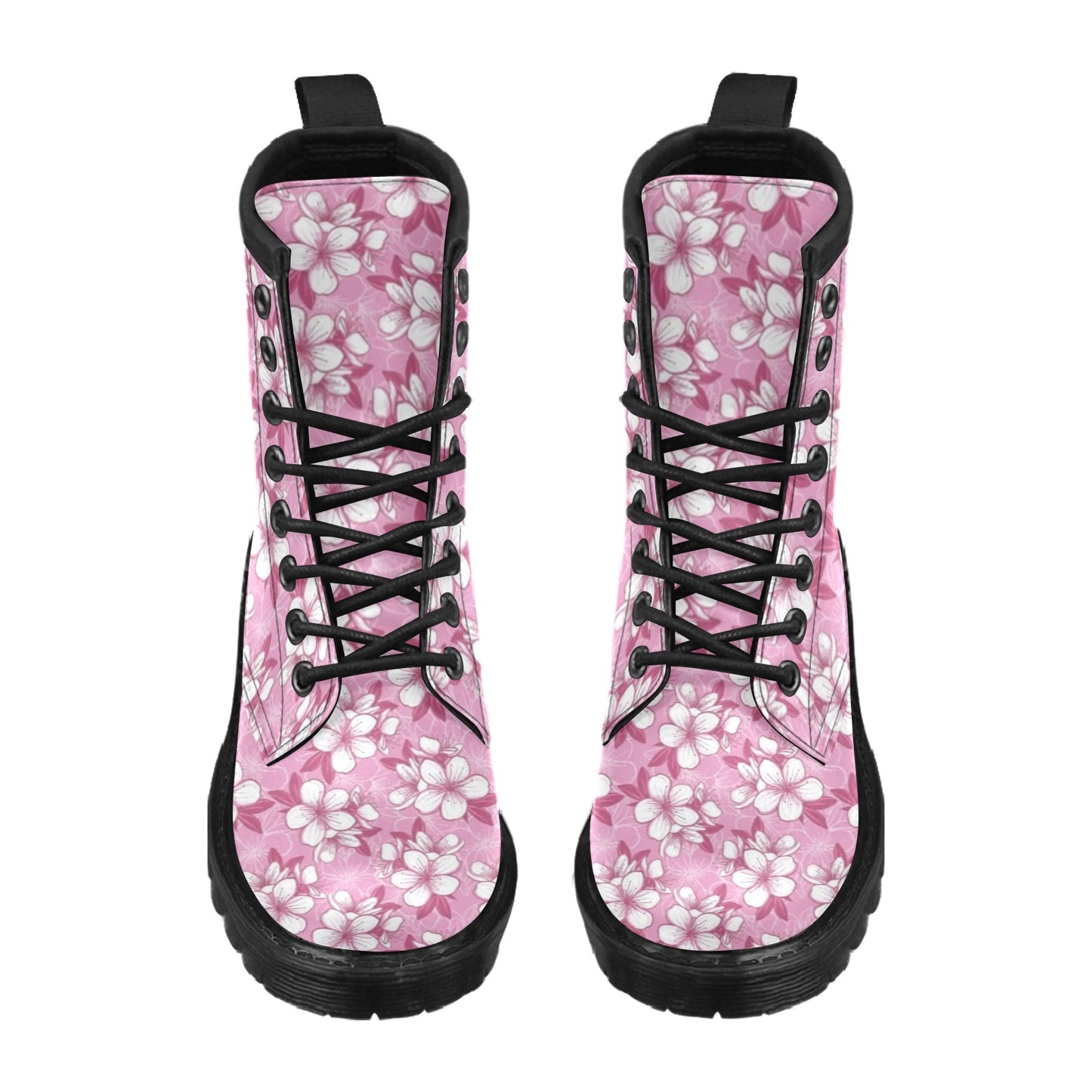 Cherry Blossom Pattern Print Design CB02 Women's Boots