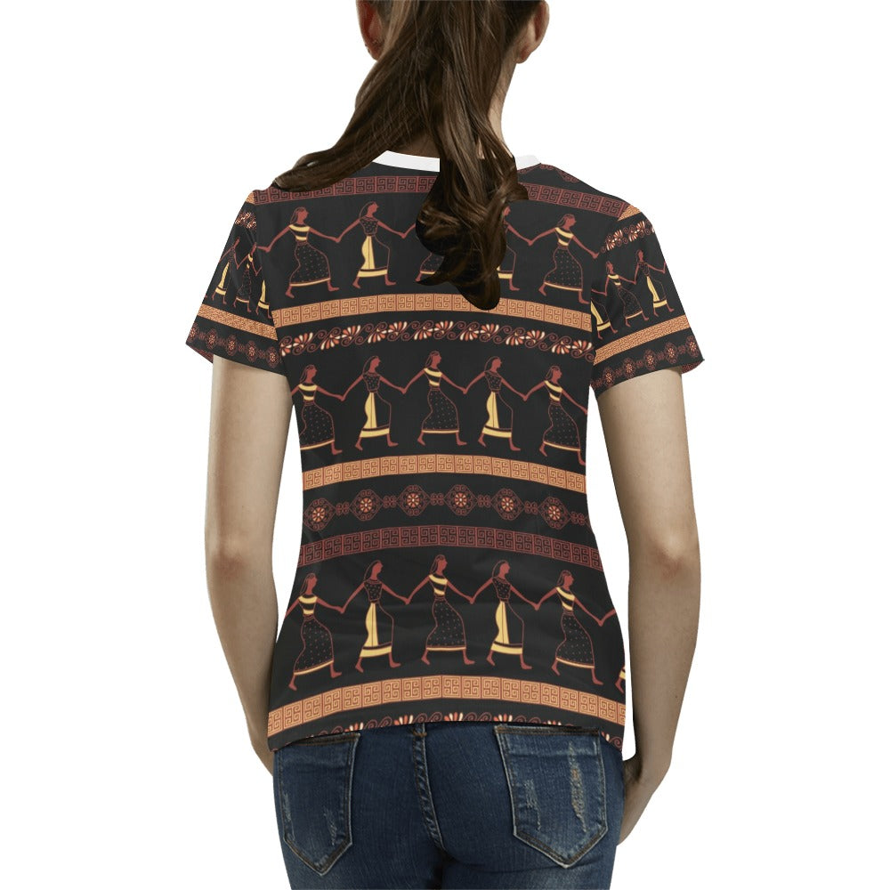 Ancient Greek Human Print Design LKS306 Women's T-shirt