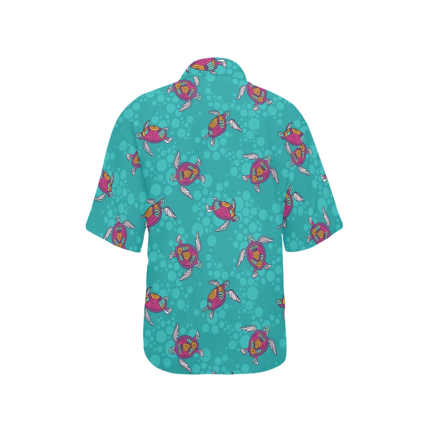 Sea Turtle Pattern Women's Hawaiian Shirt