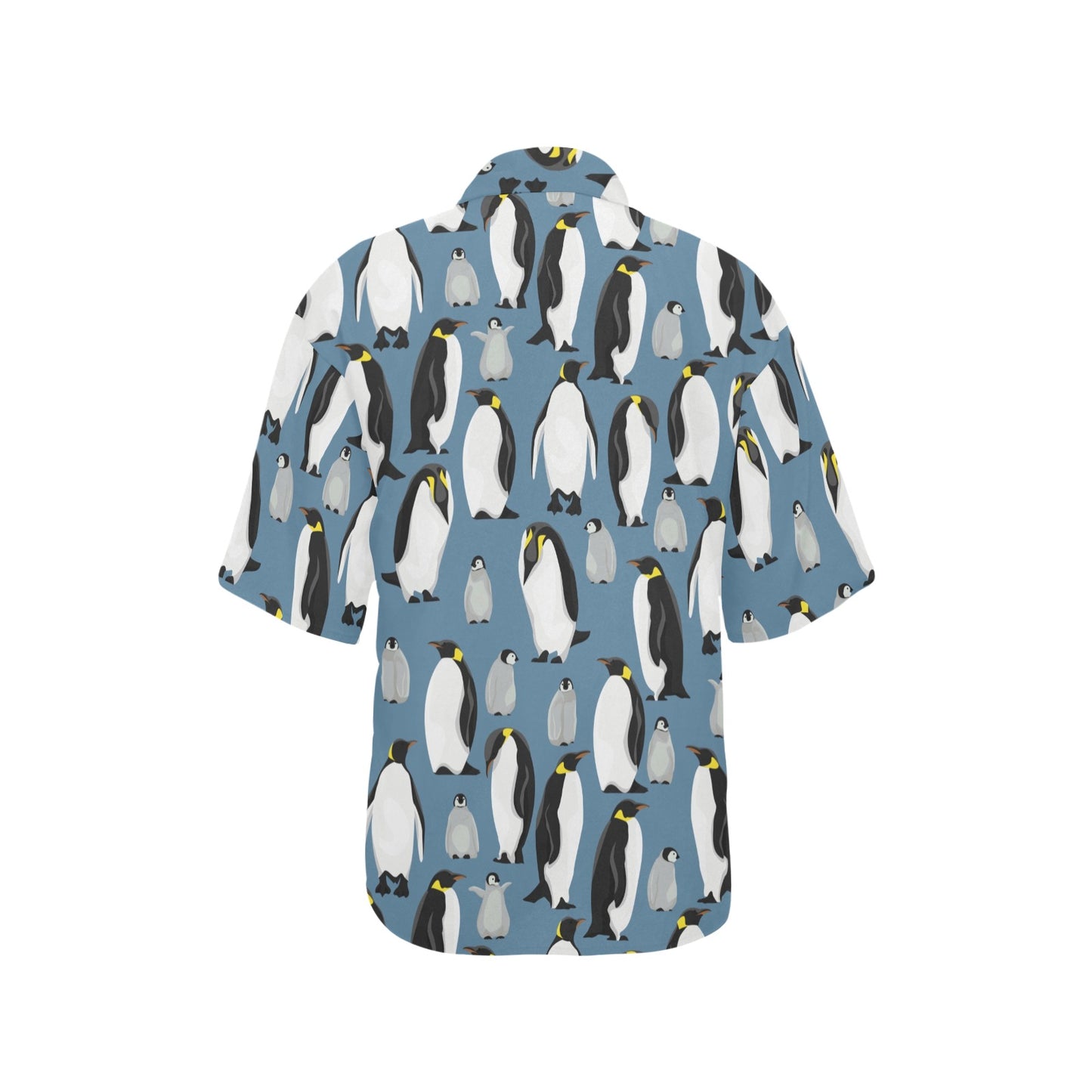 Penguin Pattern Print Design A03 Women's Hawaiian Shirt
