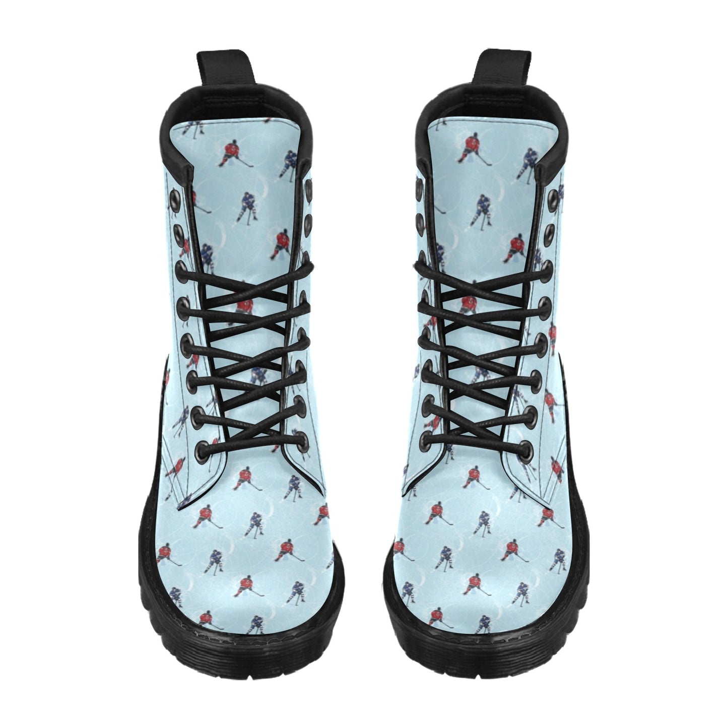 Hockey Player Print Design LKS302 Women's Boots