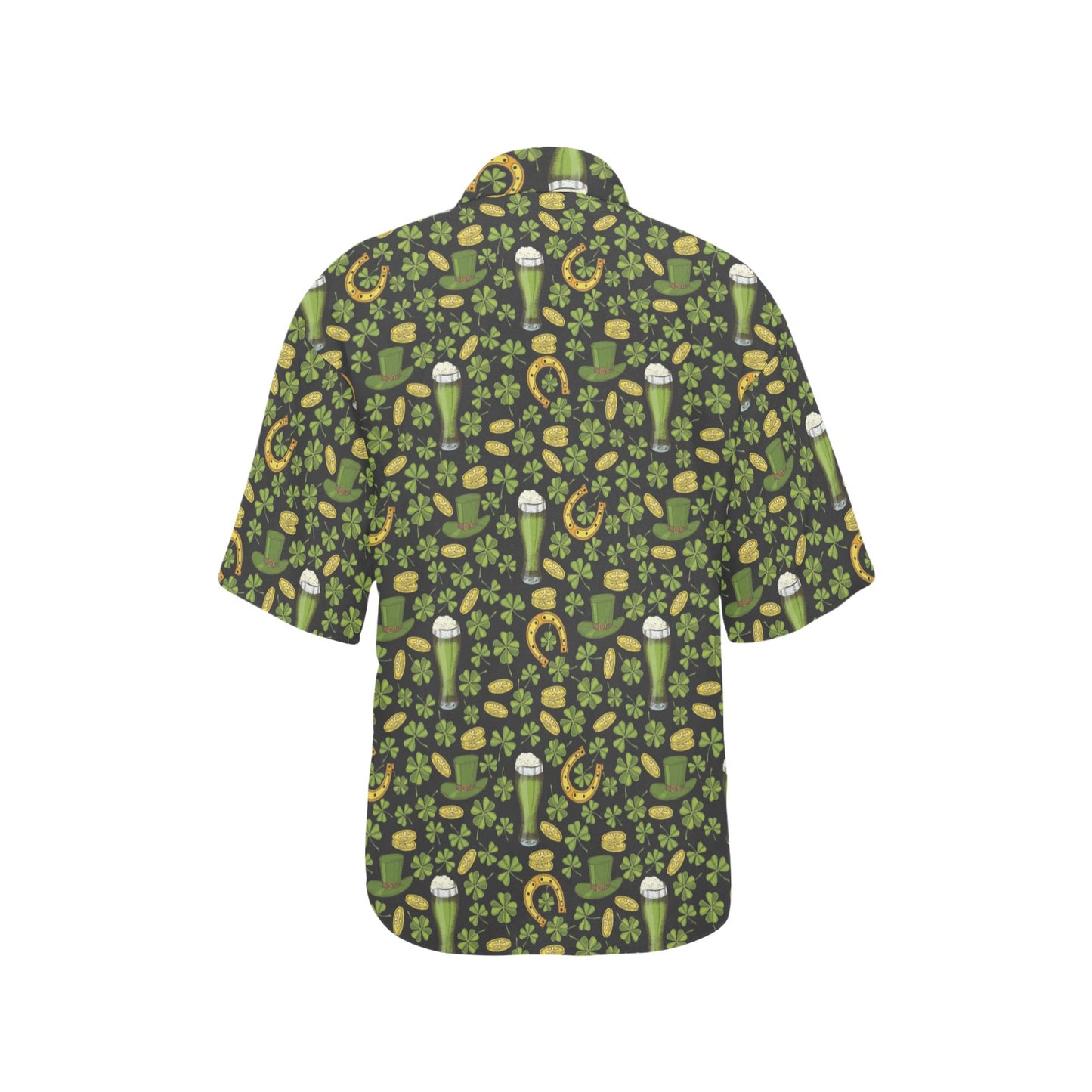 Clover St Patricks Pattern Print Design 03 Women's Hawaiian Shirt