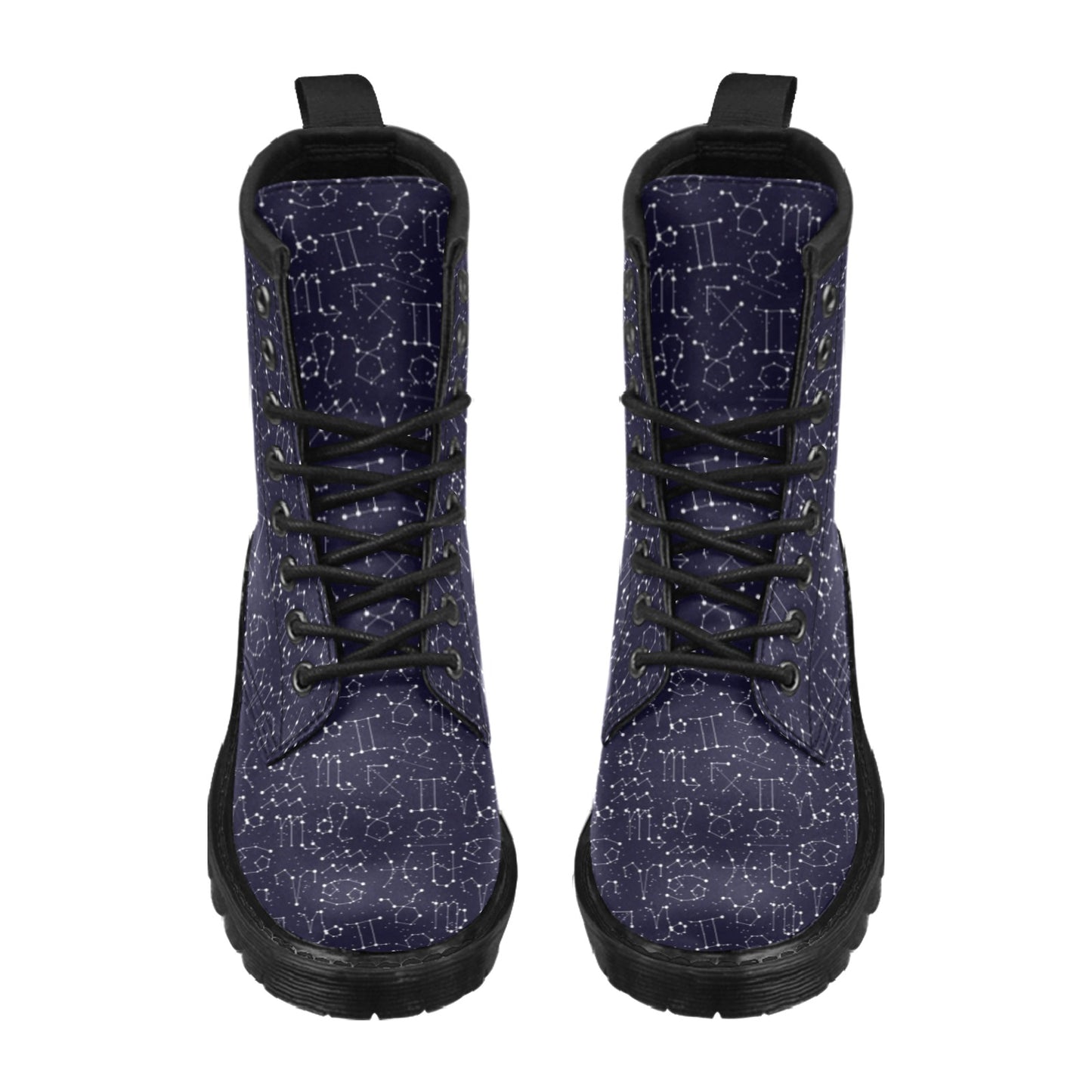 Zodiac Pattern Design Print Women's Boots