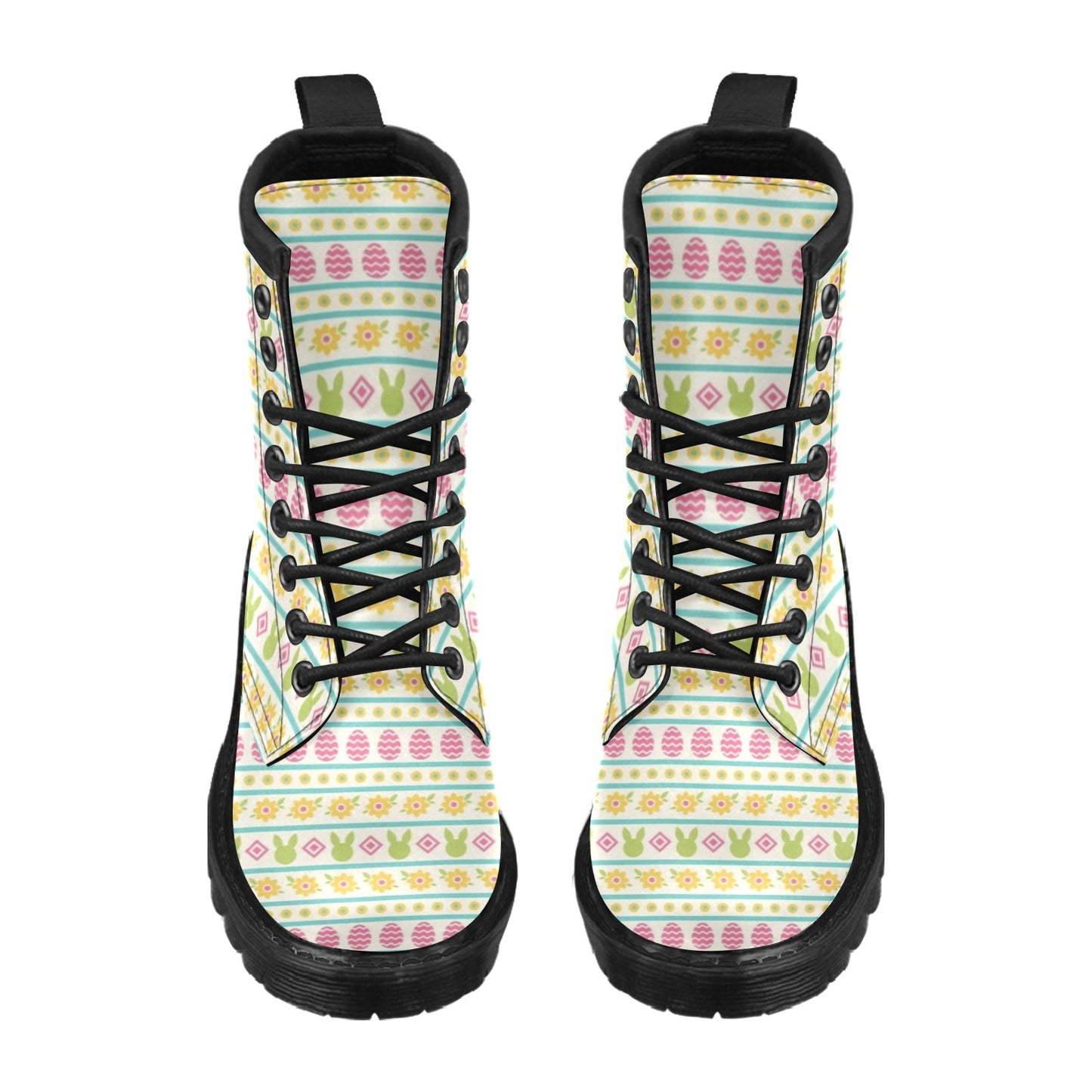 Easter Eggs Pattern Print Design RB016 Women's Boots