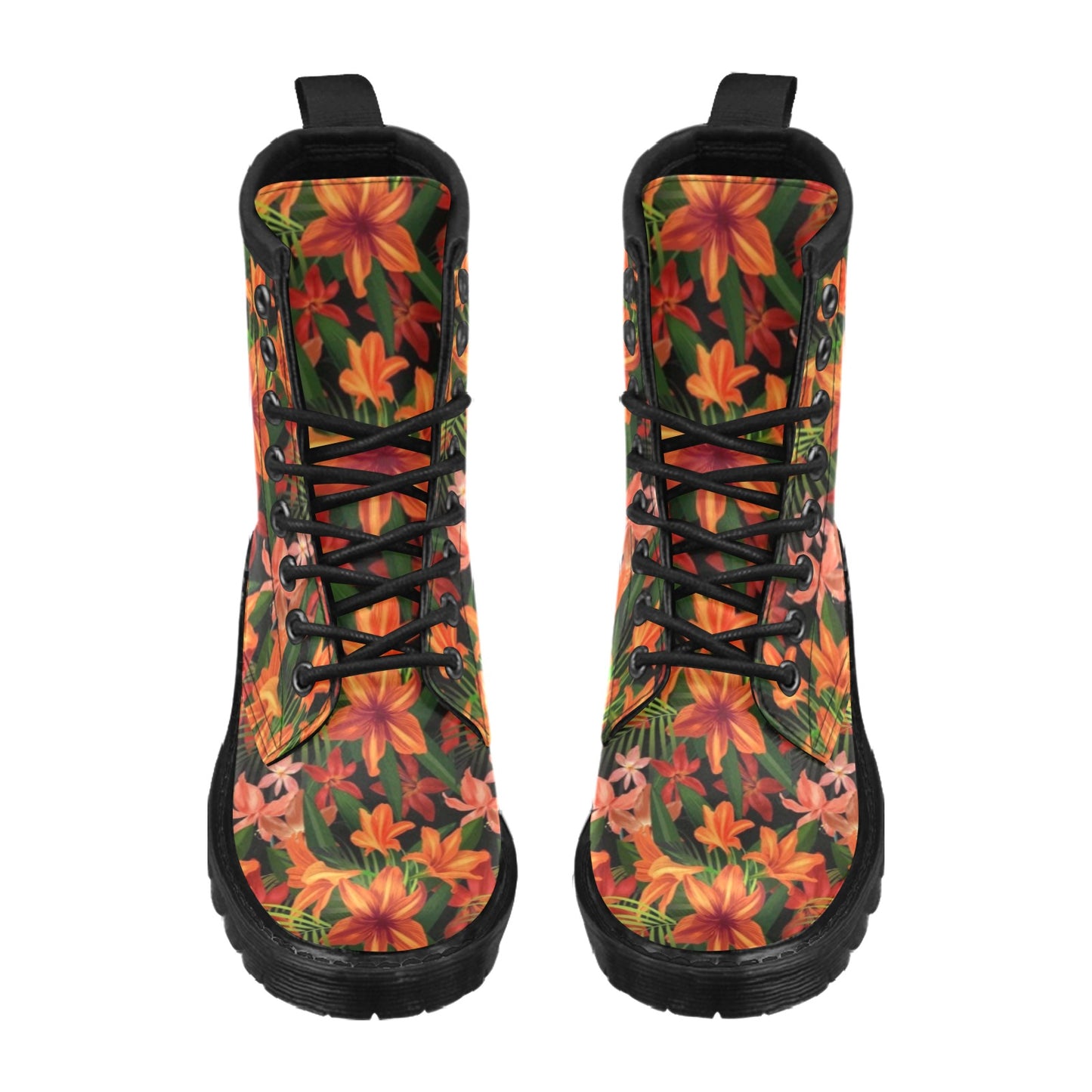 Amaryllis Pattern Print Design AL05 Women's Boots