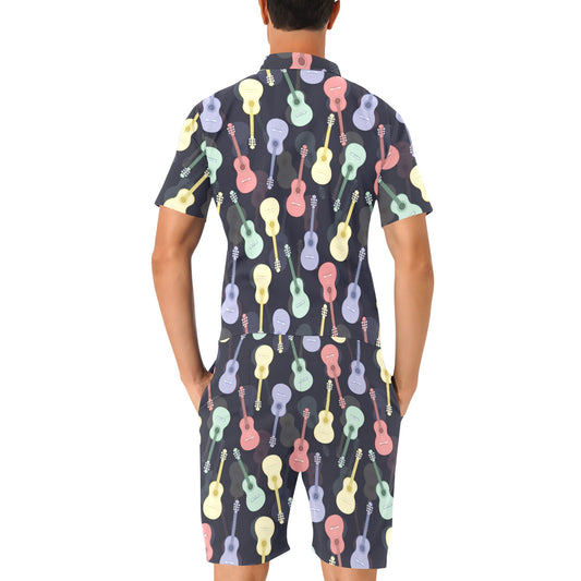 Acoustic Guitar Print Design LKS401 Men's Romper