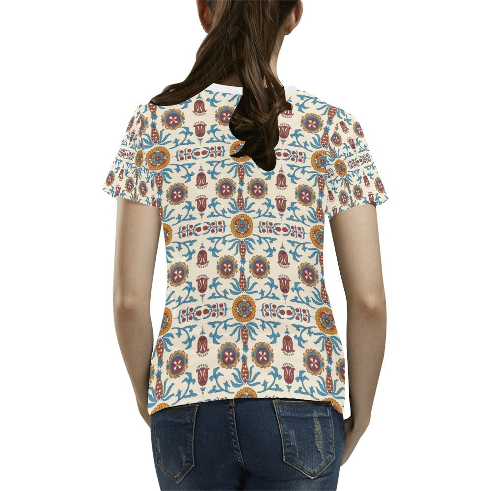 Suzani Print Design LKS301 Women's T-shirt