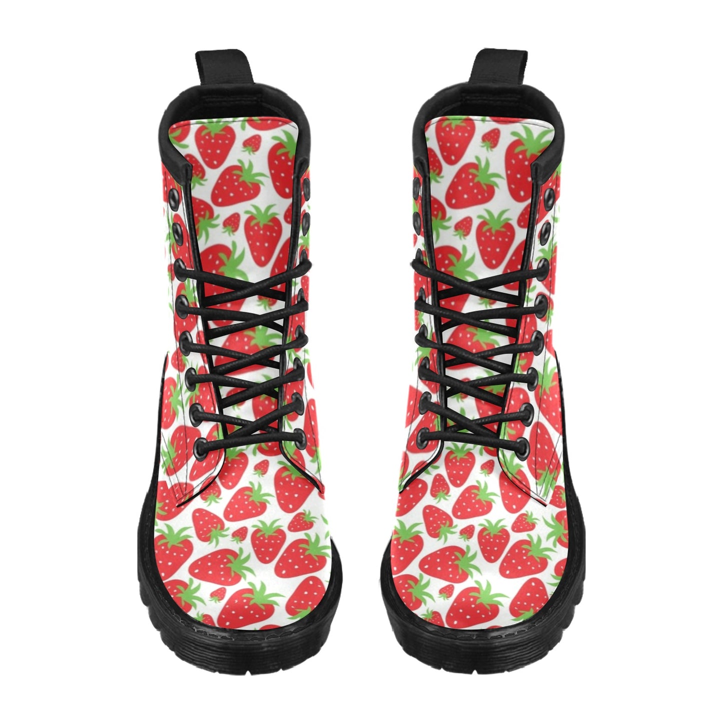Strawberry Pattern Print Design SB01 Women's Boots