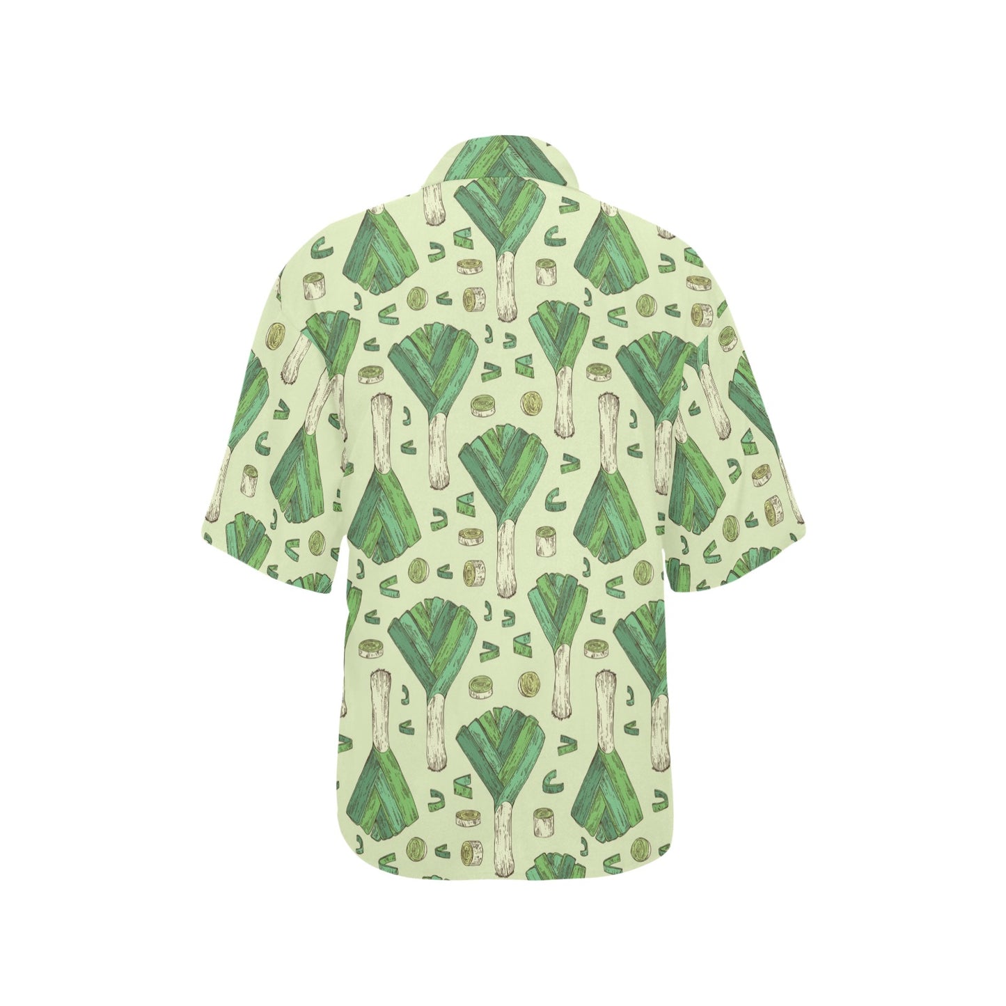 Leek Pattern Print Design 04 Women's Hawaiian Shirt