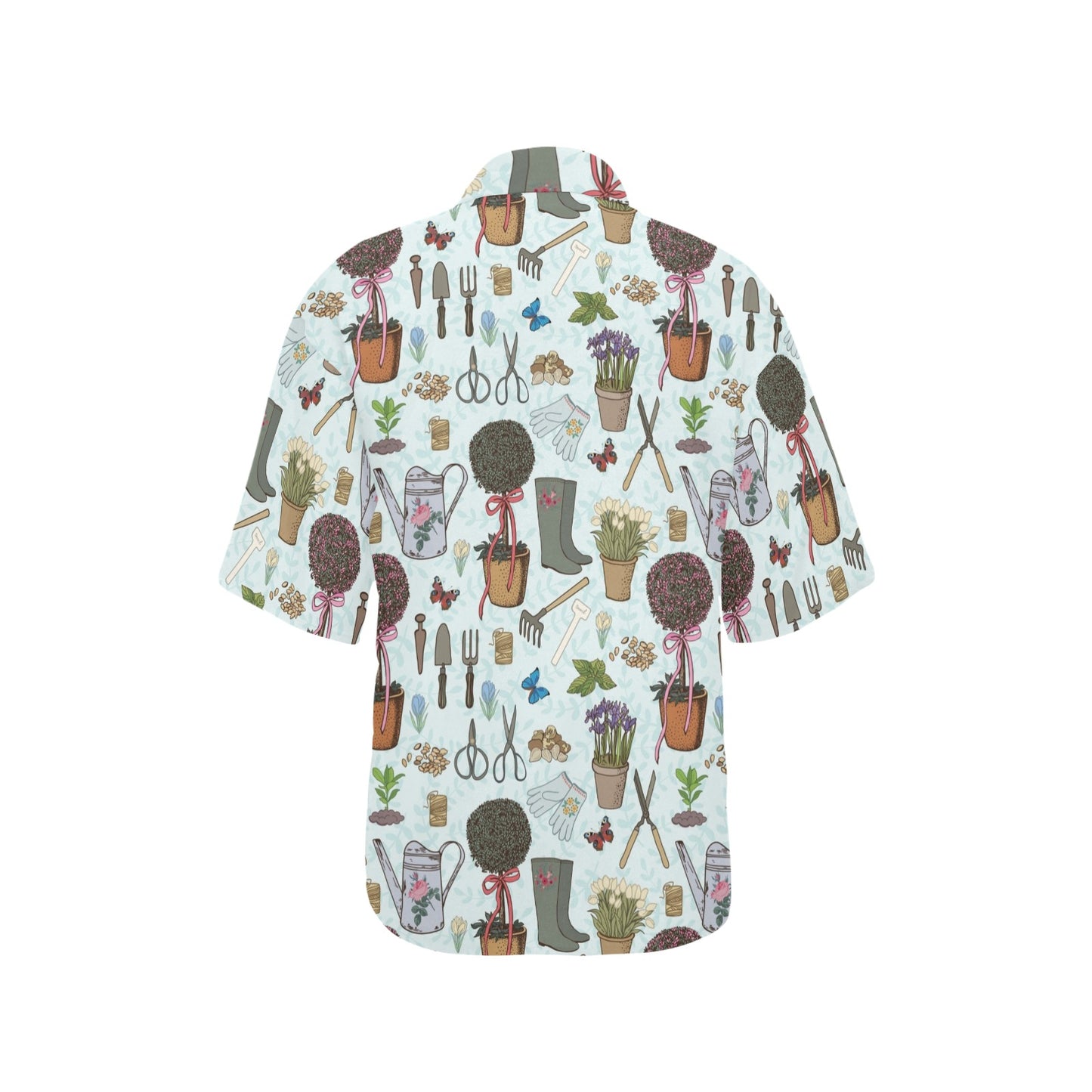 Gardening Pattern Print Design G01 Women's Hawaiian Shirt