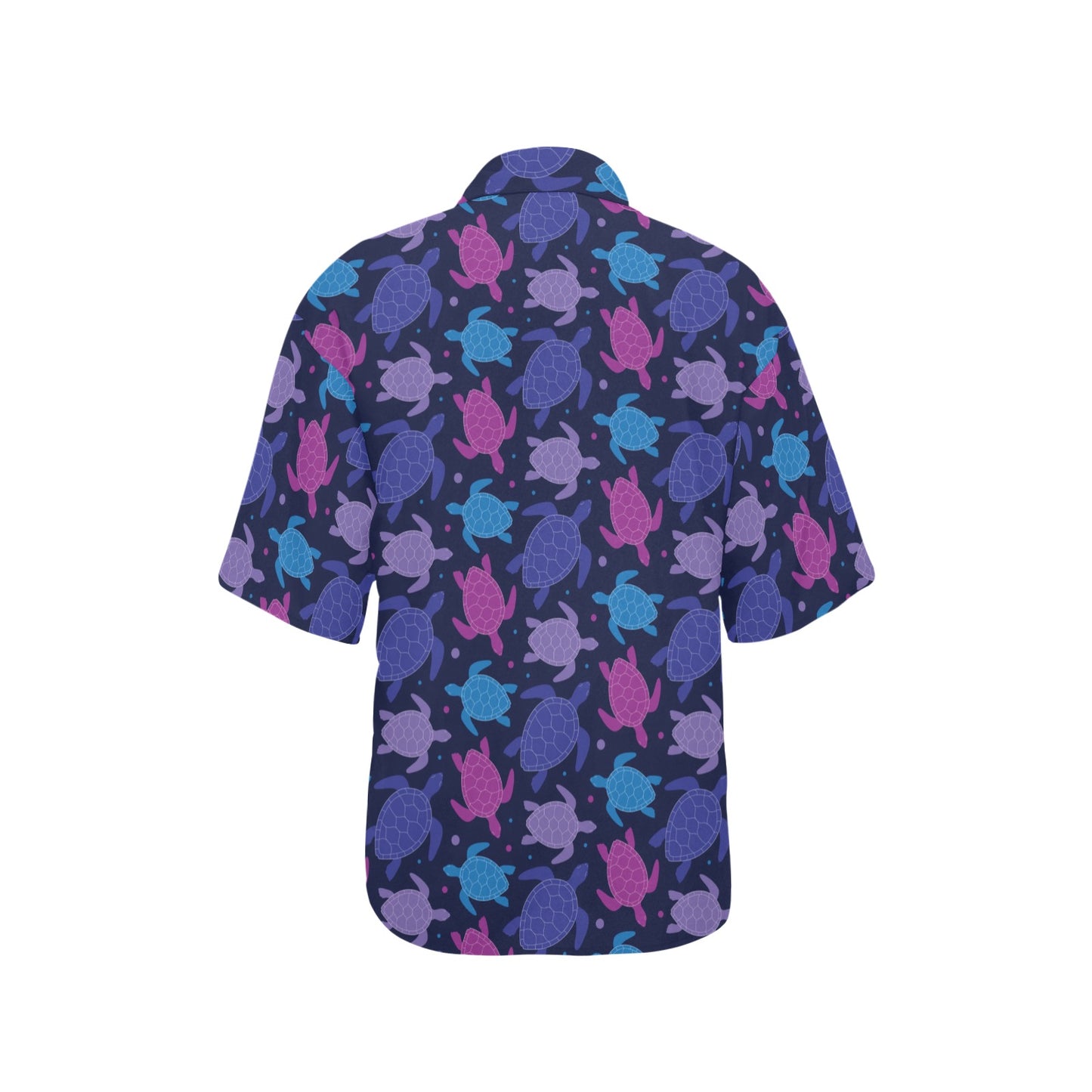 Sea Turtle Print Design LKS309 Women's Hawaiian Shirt