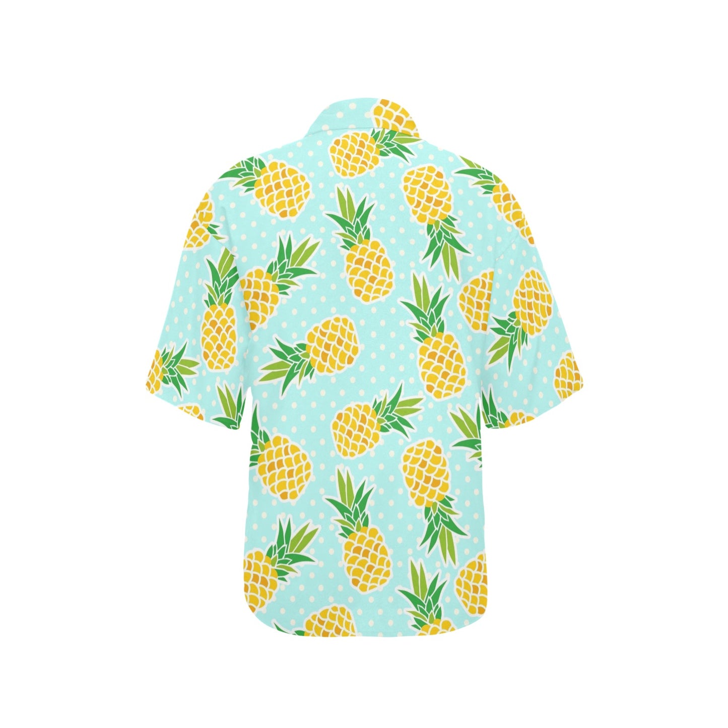 Pineapple Pattern Print Design PP01 Women's Hawaiian Shirt