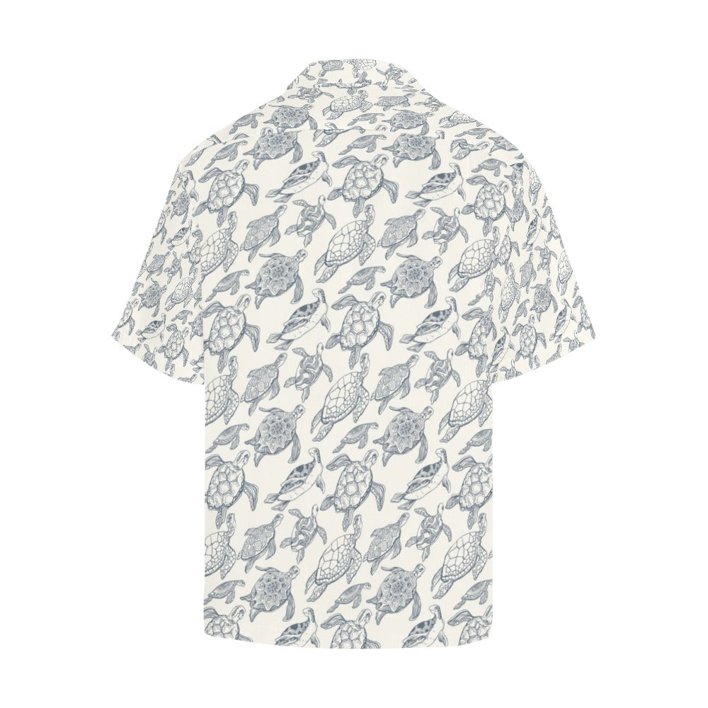 Sea Turtle Print Design LKS304 Men's Hawaiian Shirt