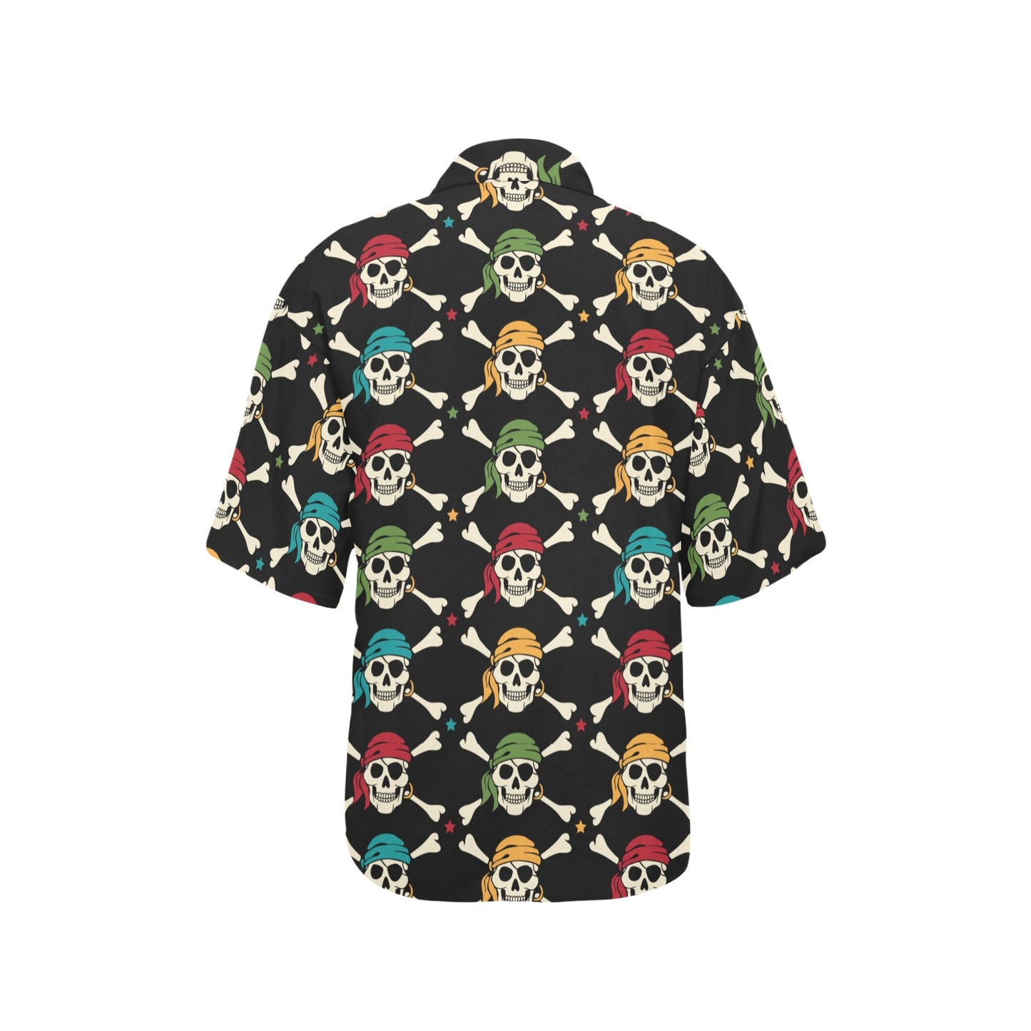 Pirate Pattern Print Design A01 Women's Hawaiian Shirt