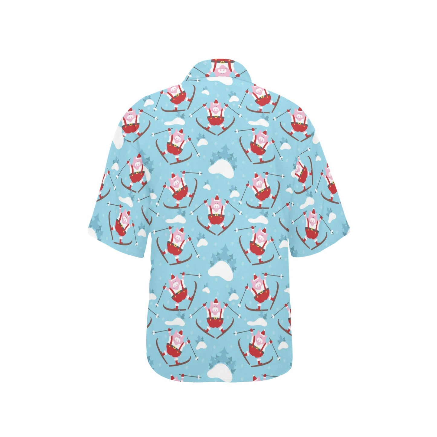 Ski Print Design LKS309 Women's Hawaiian Shirt