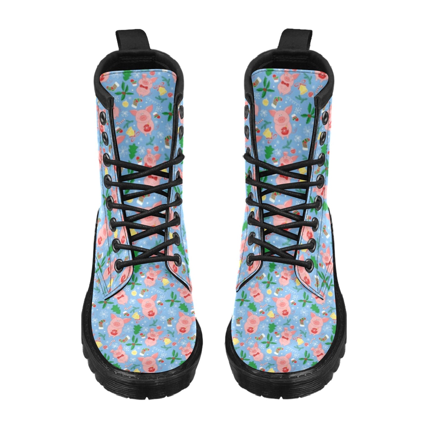 Pig Print Design LKS404 Women's Boots