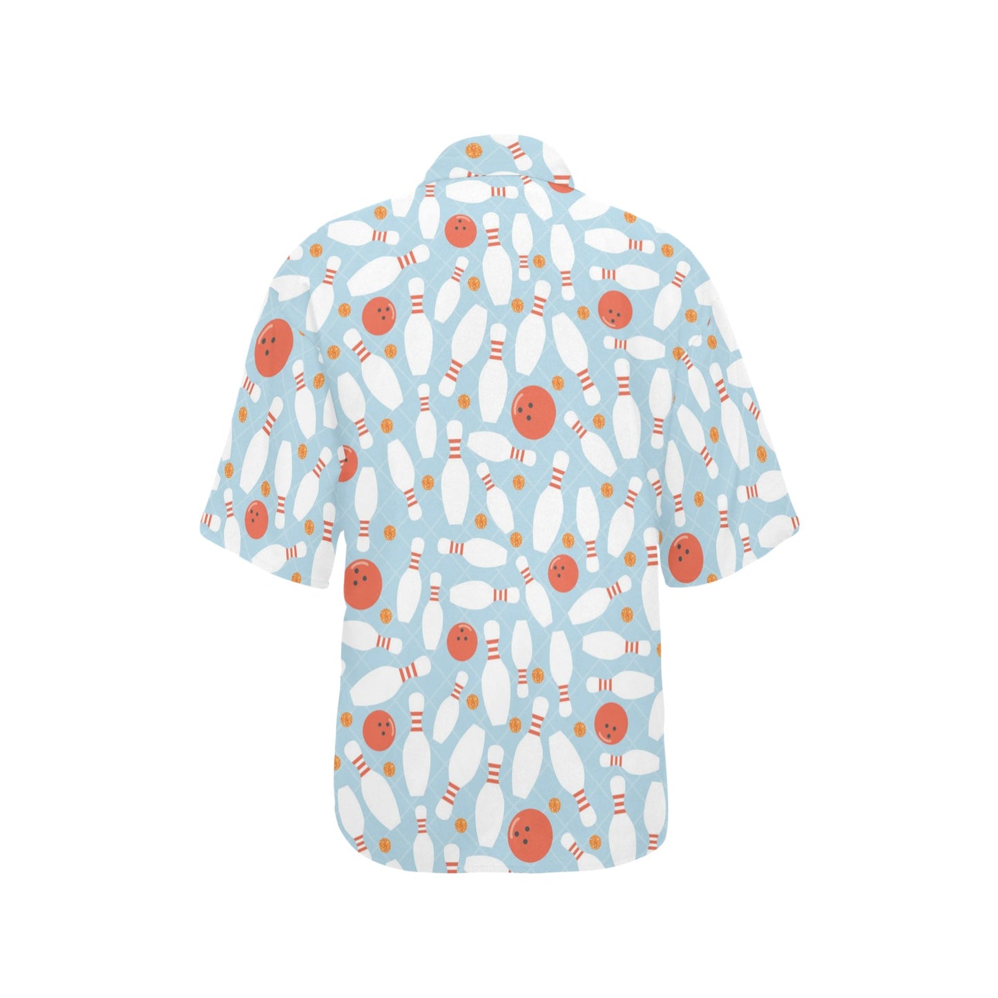 Bowling Pattern Print Design 09 Women's Hawaiian Shirt