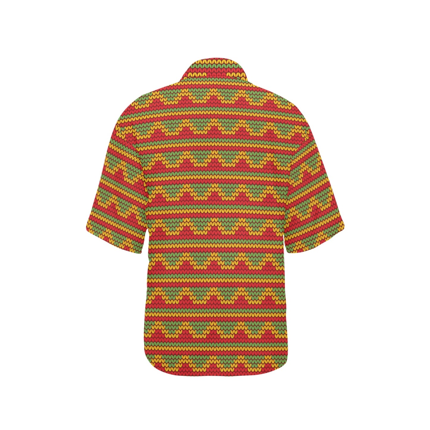 Rasta Reggae Color Print Women's Hawaiian Shirt