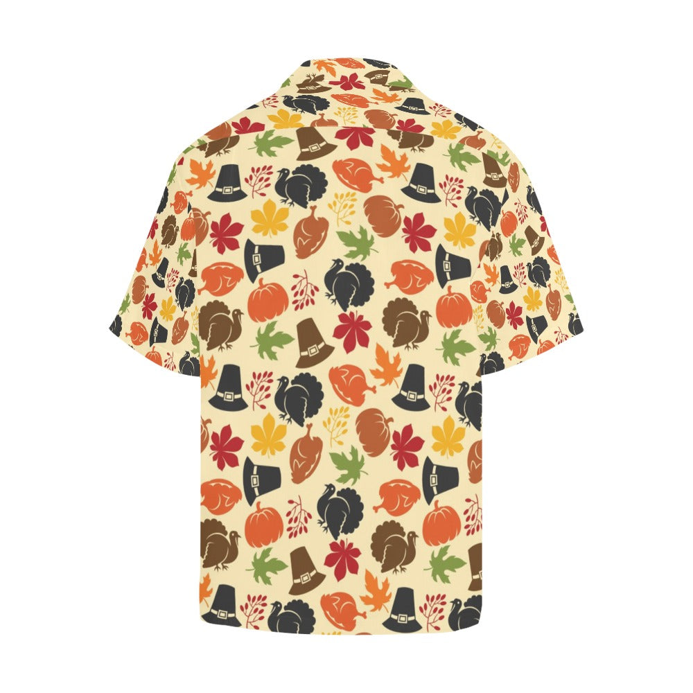 Thanksgiving Print Design LKS303 Men's Hawaiian Shirt