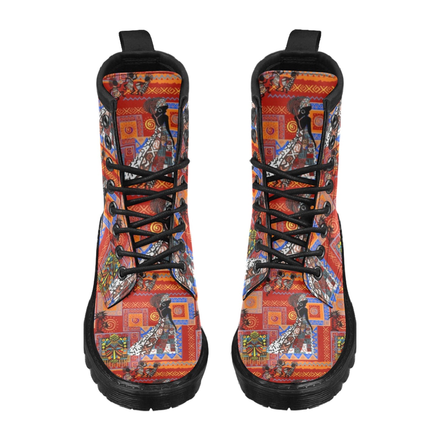 African Print Pattern Women's Boots