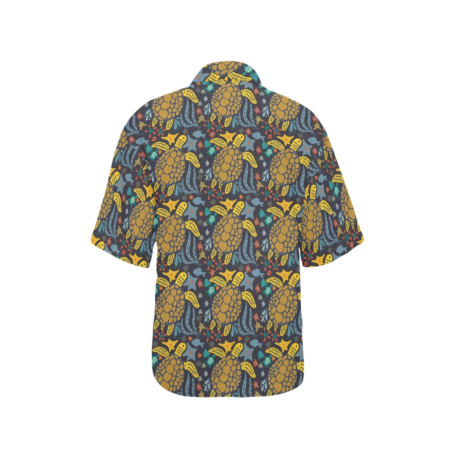 Sea Turtle Pattern Print Design T03 Women's Hawaiian Shirt