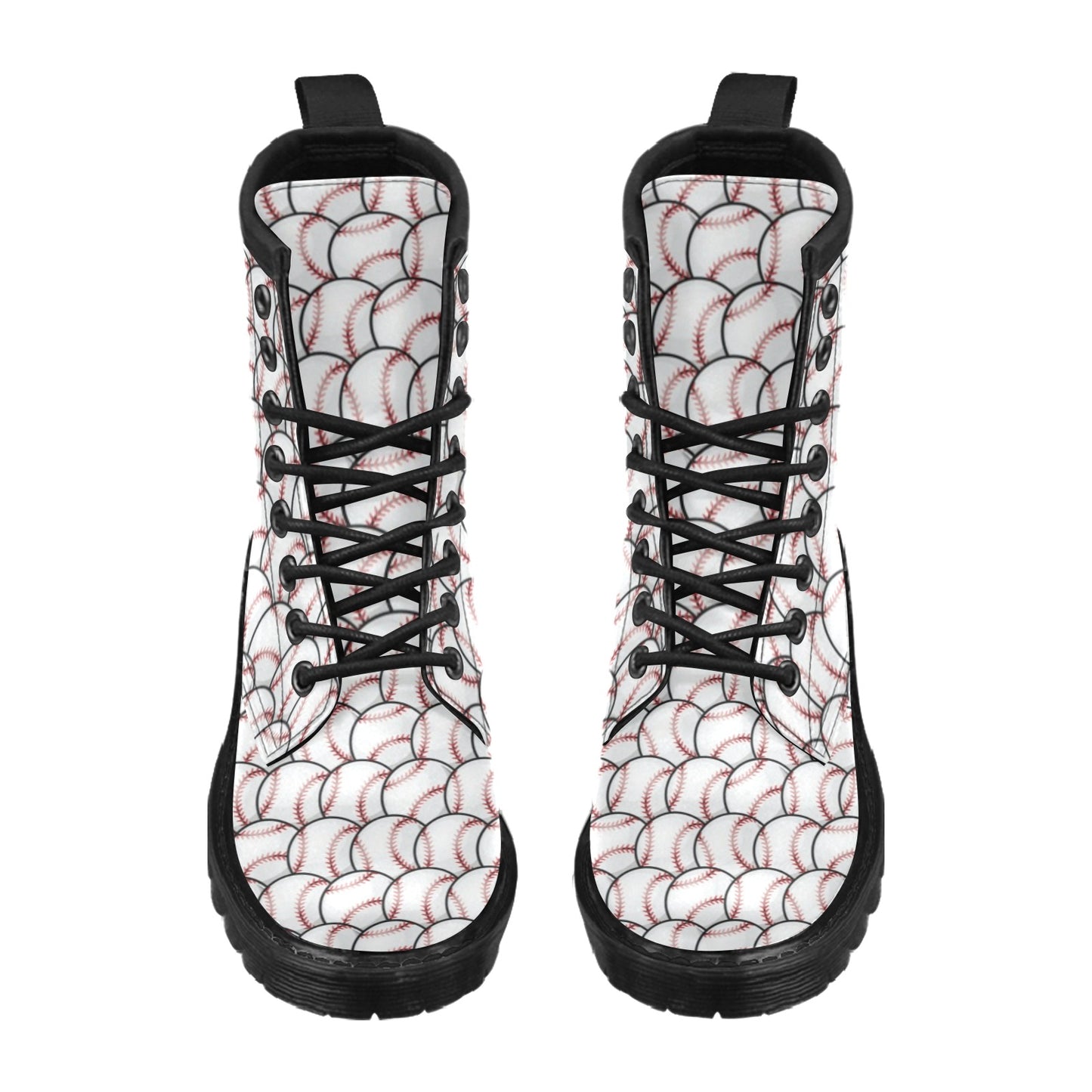 Baseball Pattern Women's Boots