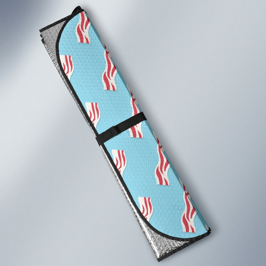 Bacon Pattern Print Design 03 Car Sun Shade-JORJUNE.COM