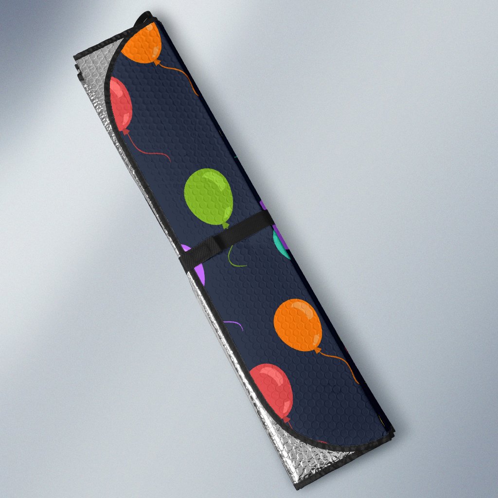 Ballon Colorful Pattern Print Design 03 Car Sun Shade-JORJUNE.COM