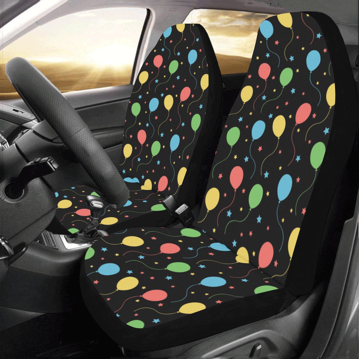 Ballon Colorful Pattern Print Design 04 Car Seat Covers (Set of 2)-JORJUNE.COM