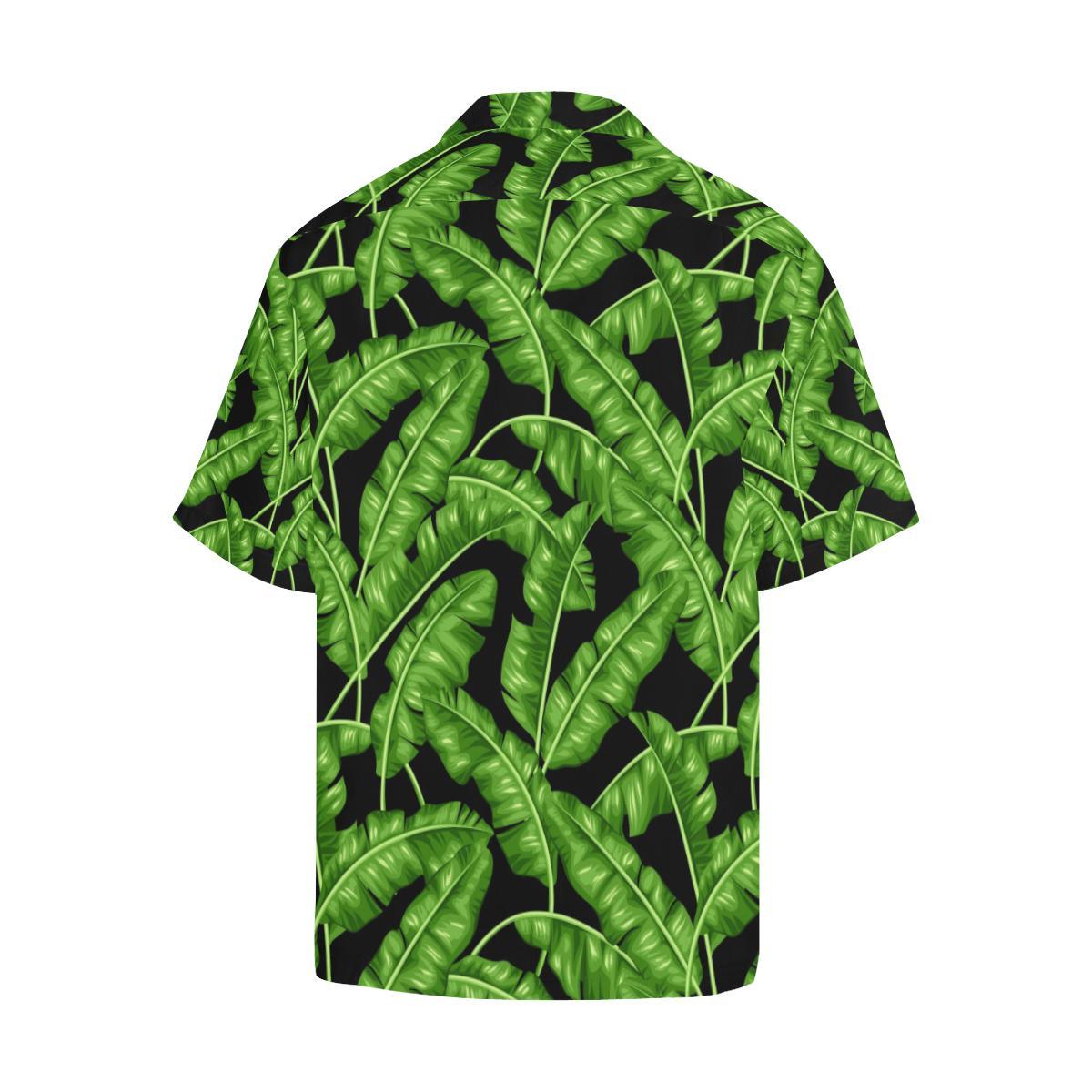 Banana Leaf Pattern Print Design BL01 Men Hawaiian Shirt-JorJune