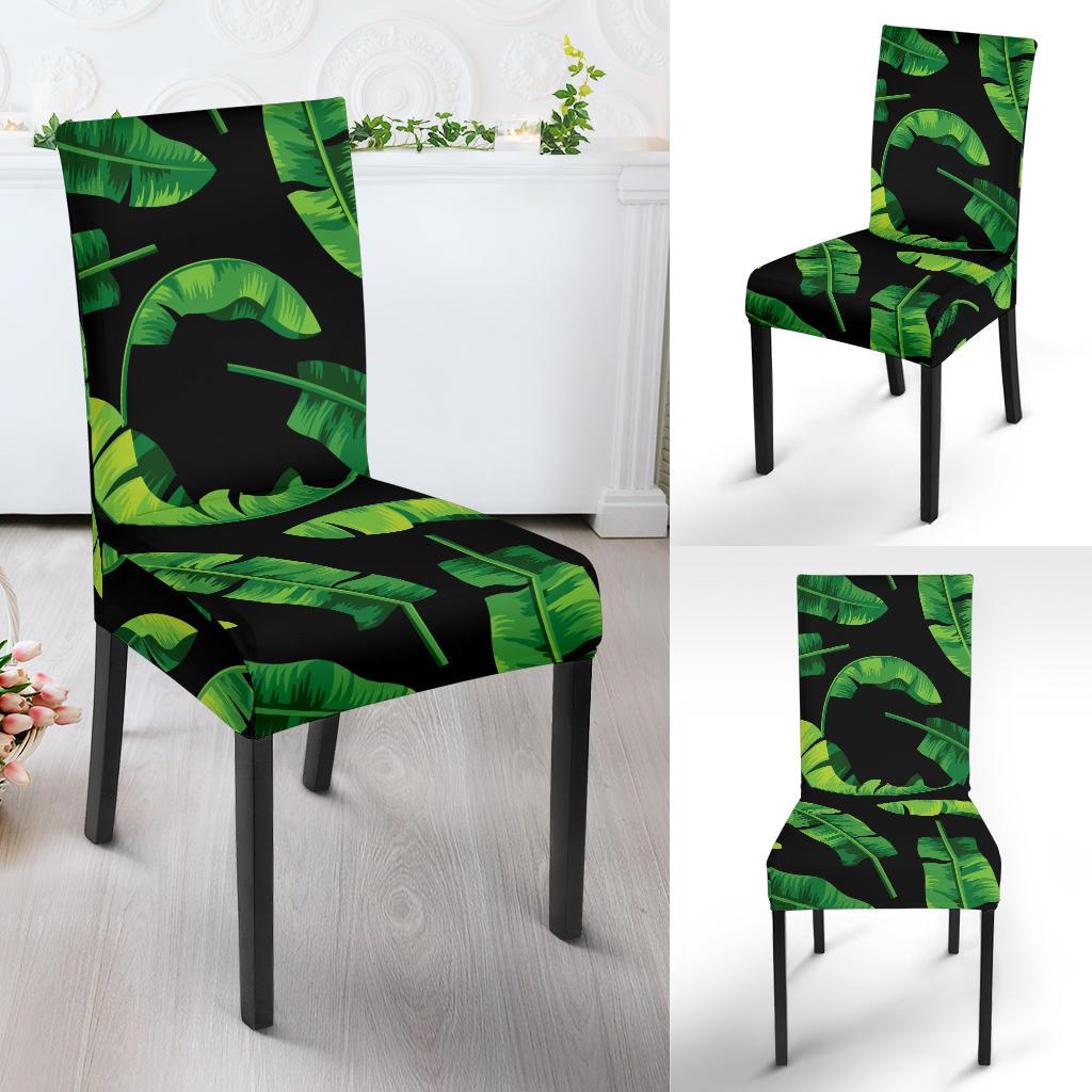 Banana Leaf Pattern Print Design BL02 Dining Chair Slipcover-JORJUNE.COM