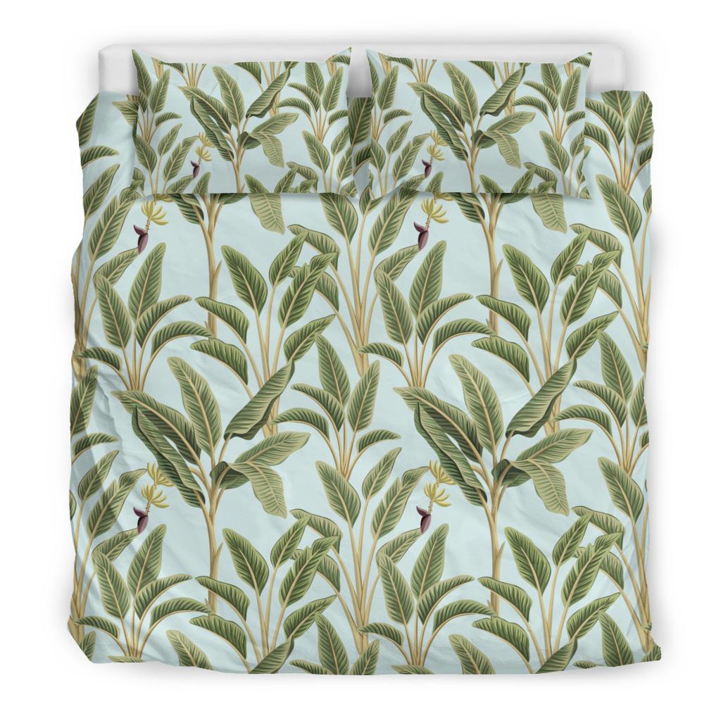 Banana Leaf Pattern Print Design BL03 Duvet Cover Bedding Set-JORJUNE.COM