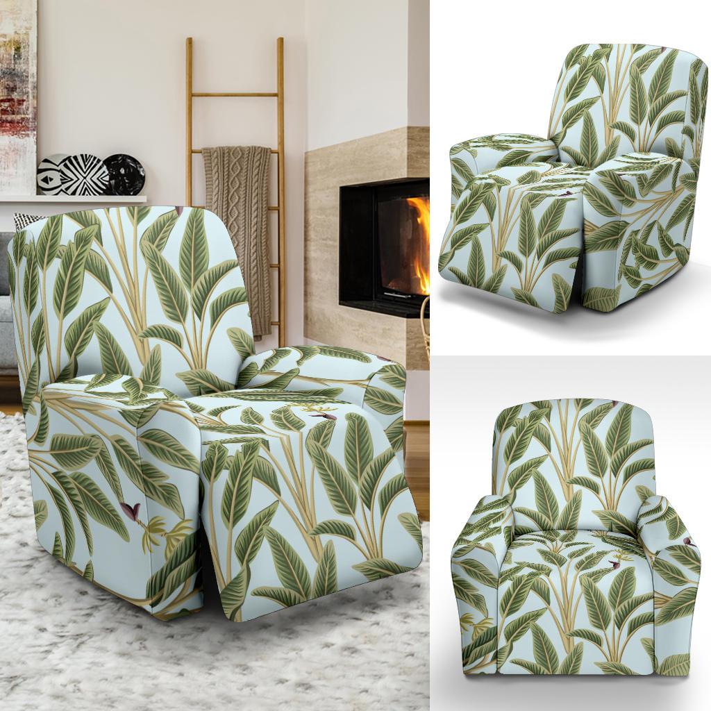 Banana Leaf Pattern Print Design BL03 Recliner Slipcover-JORJUNE.COM