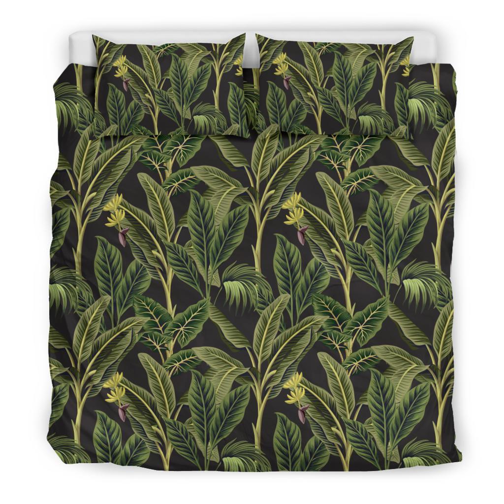 Banana Leaf Pattern Print Design BL04 Duvet Cover Bedding Set-JORJUNE.COM