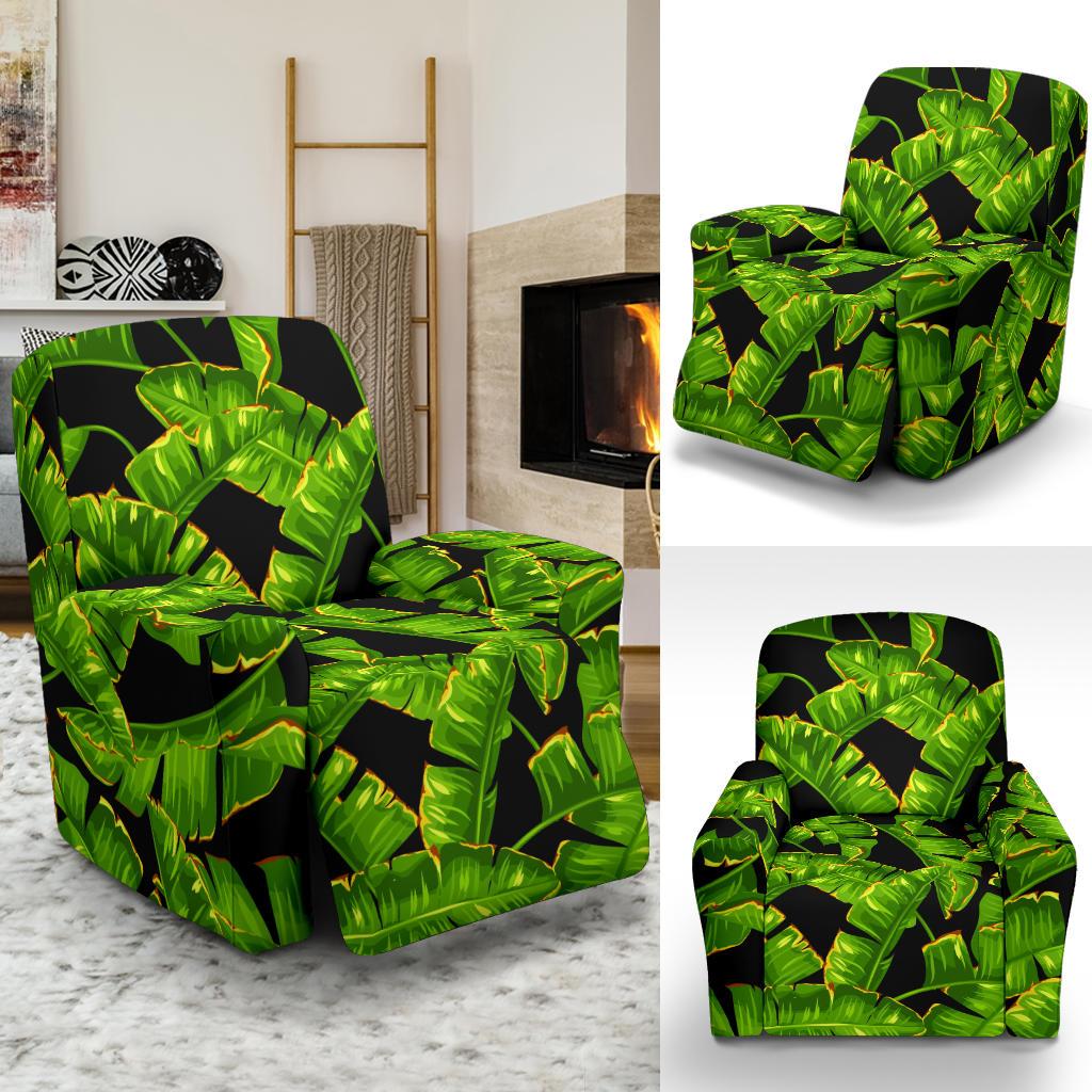 Banana Leaf Pattern Print Design BL06 Recliner Slipcover-JORJUNE.COM