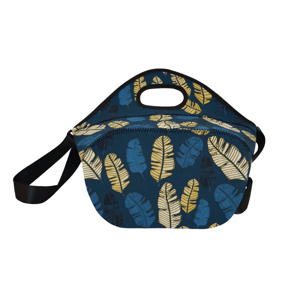 Banana Leaf Pattern Print Design BL09 Neoprene Lunch Bag-JorJune