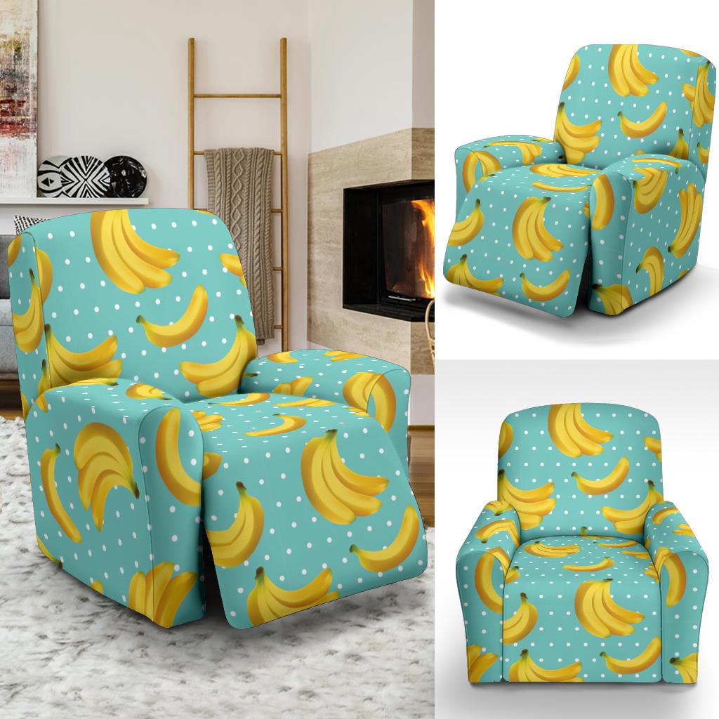 Banana Pattern Print Design BA02 Recliner Slipcover-JORJUNE.COM