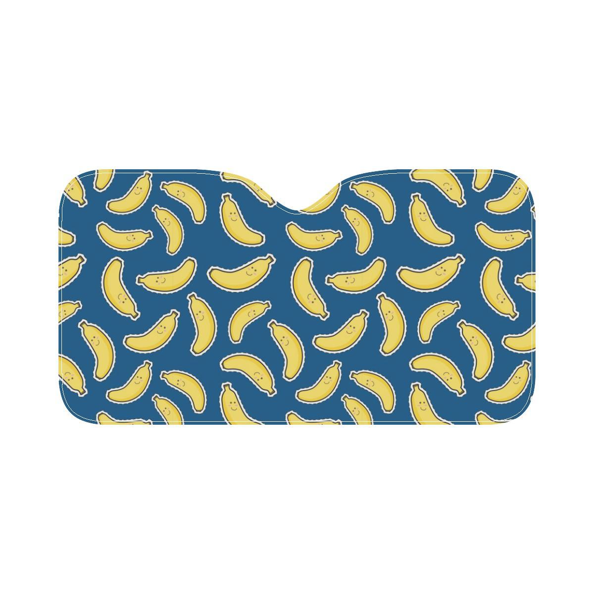 Banana Pattern Print Design BA03 Car Sun Shade-JorJune