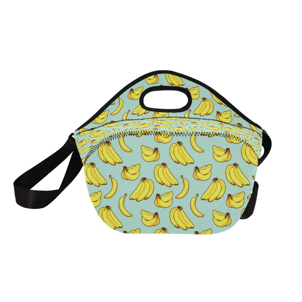 Banana Pattern Print Design BA04 Neoprene Lunch Bag-JorJune