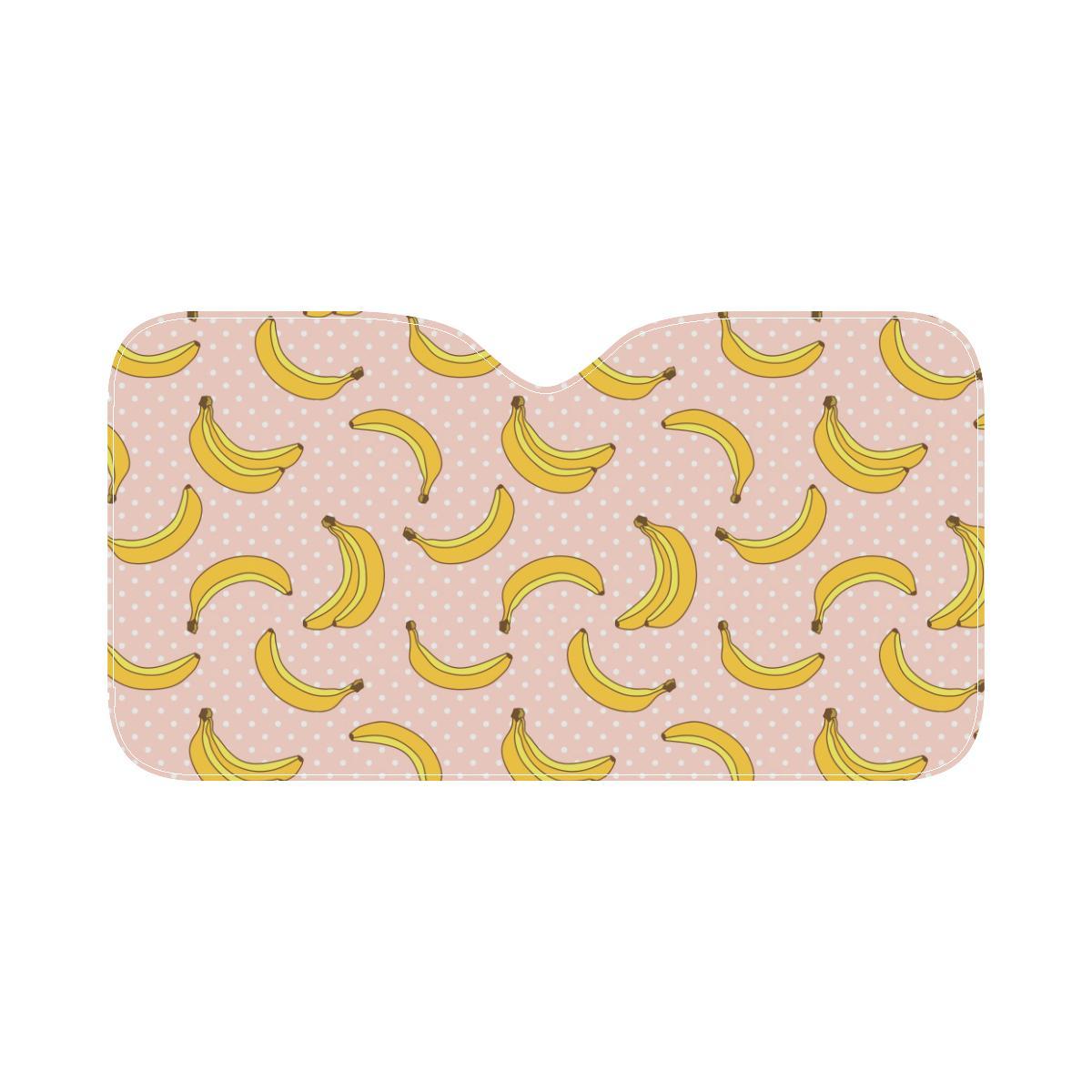 Banana Pattern Print Design BA06 Car Sun Shade-JorJune