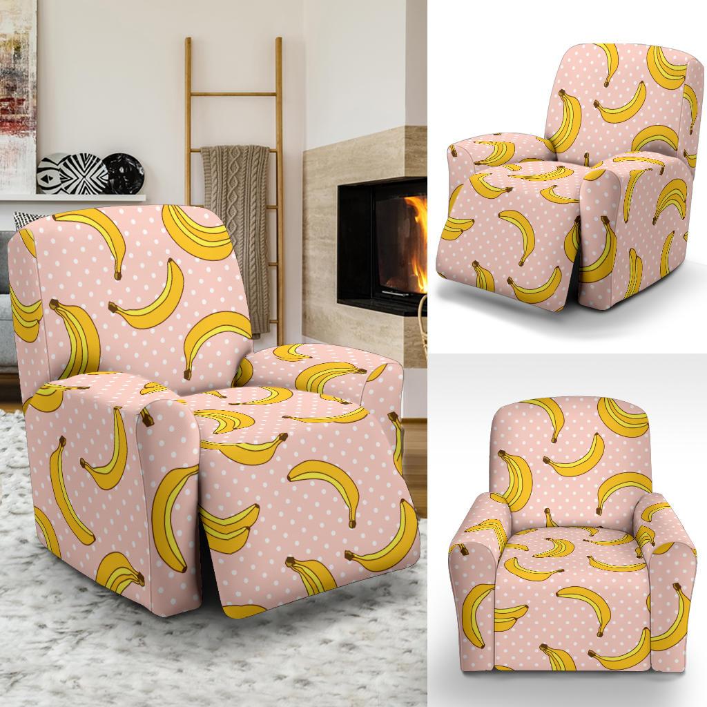 Banana Pattern Print Design BA06 Recliner Slipcover-JORJUNE.COM
