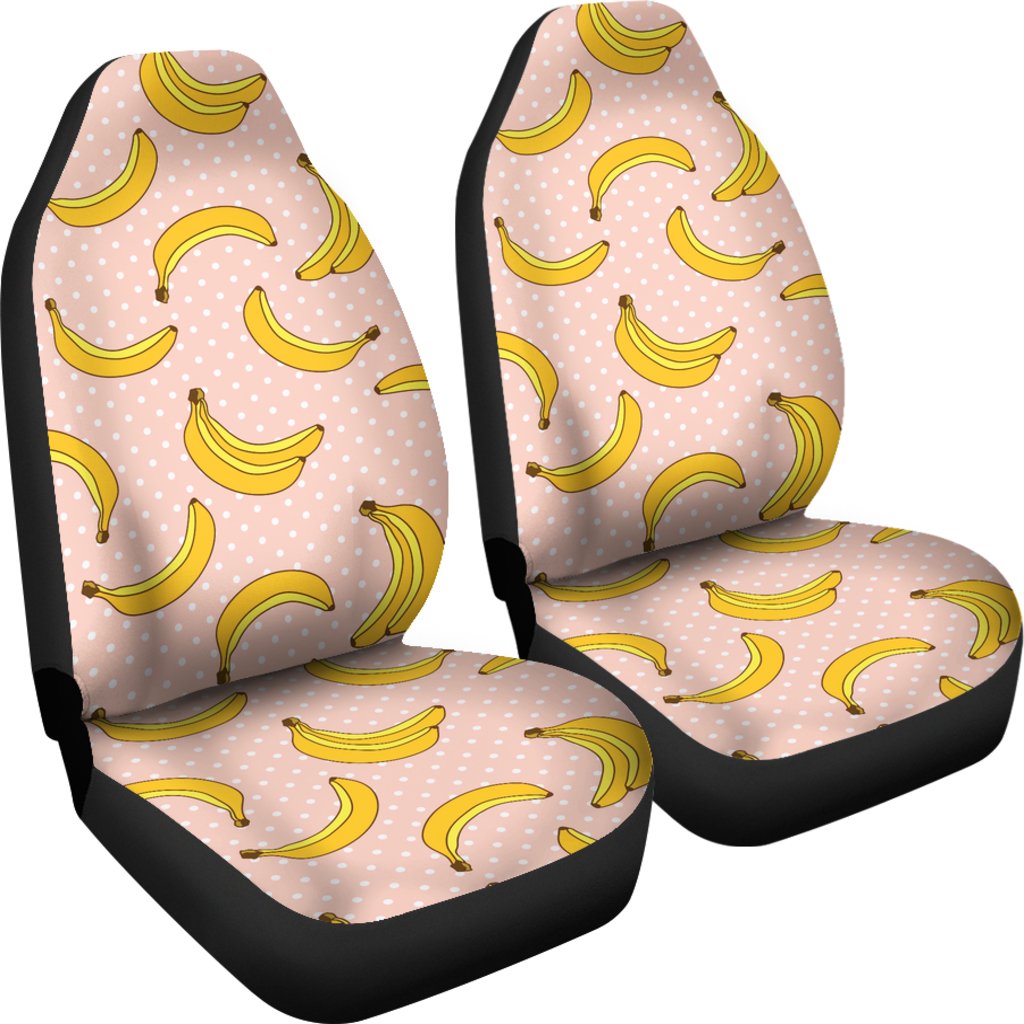 Banana Pattern Print Design BA06 Universal Fit Car Seat Covers