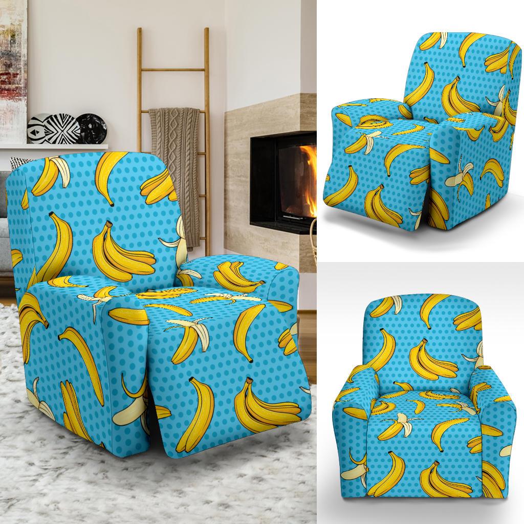 Banana Pattern Print Design BA08 Recliner Slipcover-JORJUNE.COM