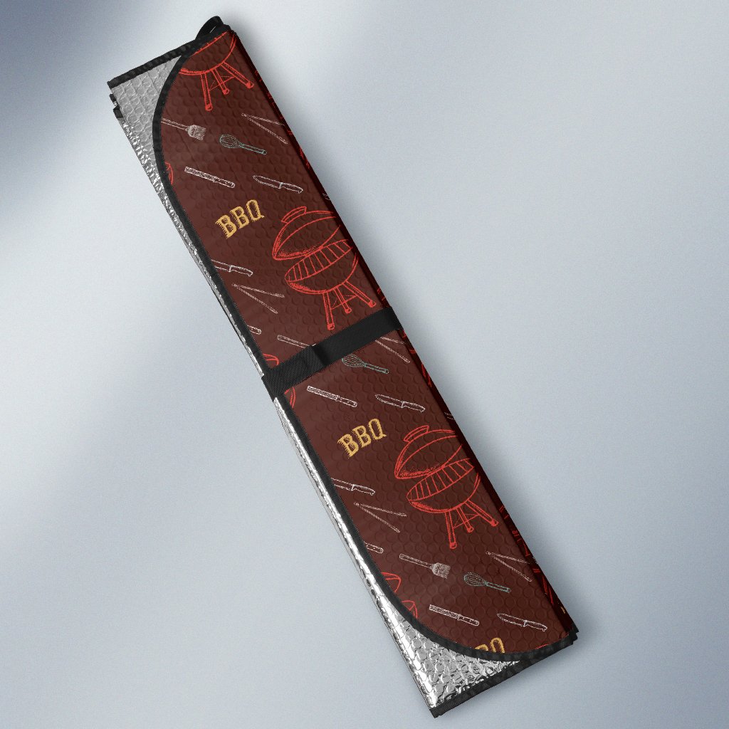 Barbecue Pattern Print Design 01 Car Sun Shade-JORJUNE.COM