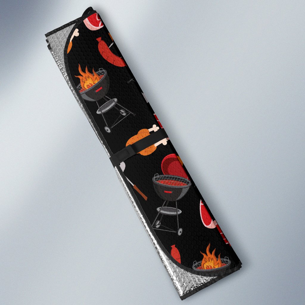Barbecue Pattern Print Design 04 Car Sun Shade-JORJUNE.COM