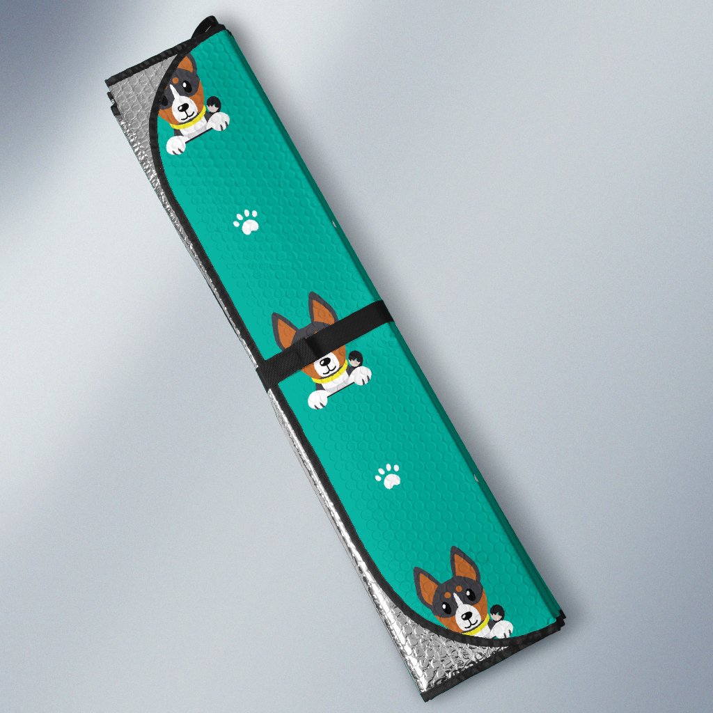 Basenji Pattern Print Design 03 Car Sun Shade-JORJUNE.COM