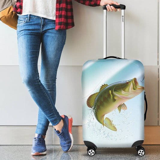 Bass Fishing Luggage Cover Protector